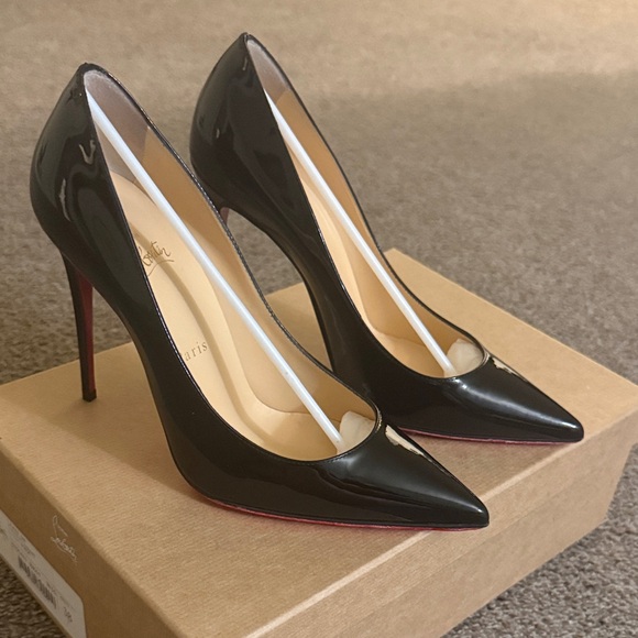 Christian Louboutin Black and Red Heels - Picture 2 of 4